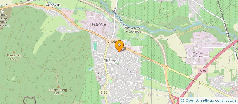 localisation de l'entreprise GFA GERBER  CHATENOIS