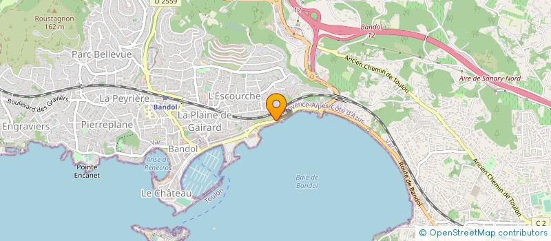 localisation de l'entreprise GFA GESTION FINANCE  BANDOL