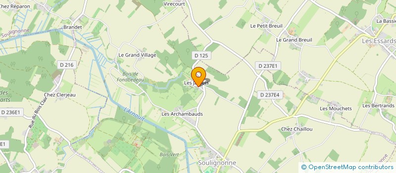 localisation de l'entreprise GFA GFA ALAIN BICHON  SAINTE-RADEGONDE