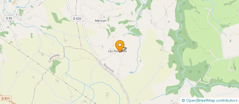 localisation de l'entreprise GFA GINESTET DES POURQUIOLS  MOYRAZES