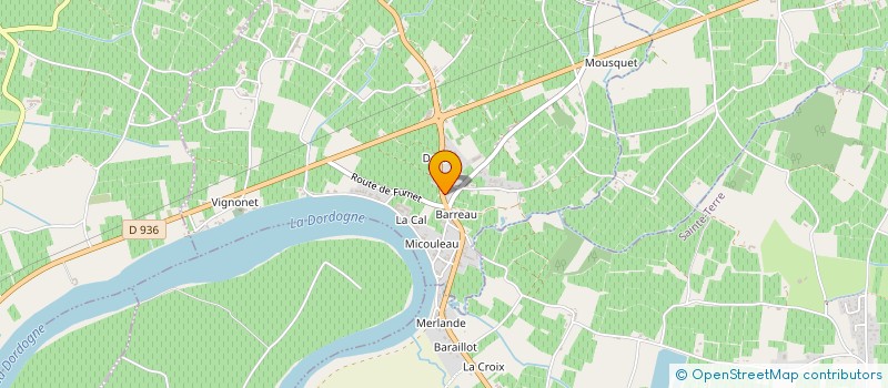 localisation de l'entreprise GFA GINTRAC  VIGNONET