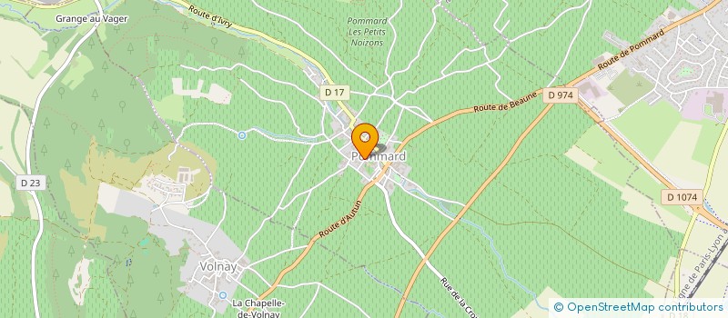 localisation de l'entreprise GFA GOUTARD JOILLOT  POMMARD