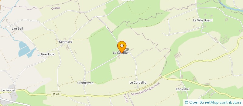 localisation de l'entreprise GFA GOUYETTE  CORLAY