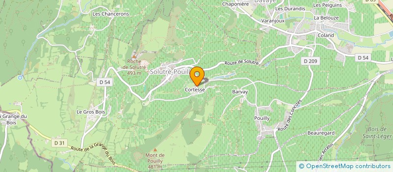 localisation de l'entreprise GFA GOYON  SOLUTRE-POUILLY