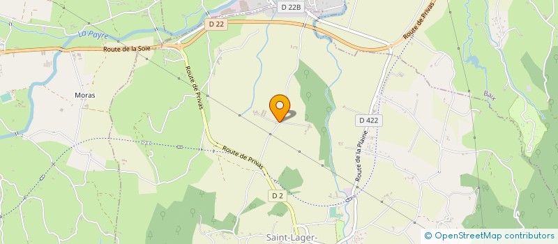 localisation de l'entreprise GFA GRAND GRANOUX  SAINT-LAGER-BRESSAC