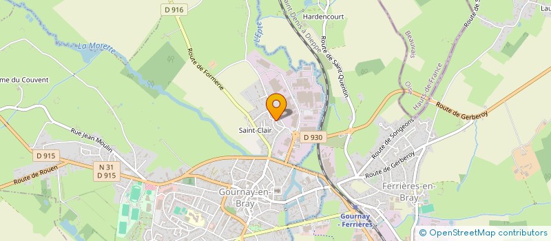 localisation de l'entreprise GFA GRANDE MERE HERBE  LA FEUILLIE