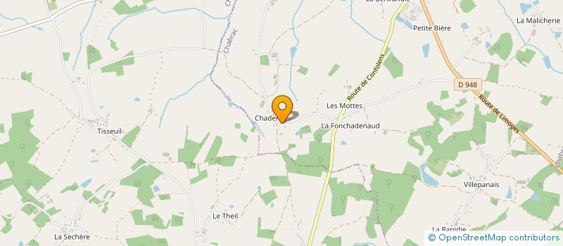 localisation de l'entreprise GFA GRANET à CHABRAC