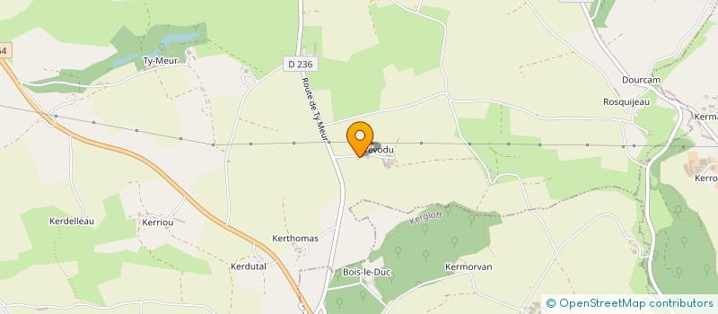 localisation de l'entreprise GFA GRANNEC  POULLAOUEN