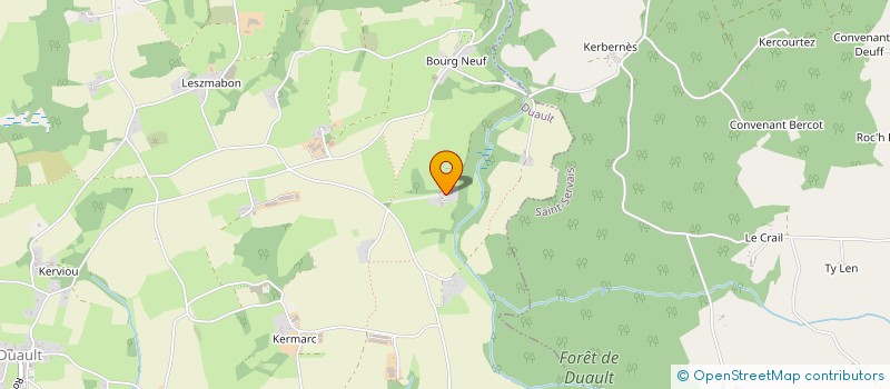 localisation de l'entreprise GFA GRIVART DE KERSTRAT  DUAULT