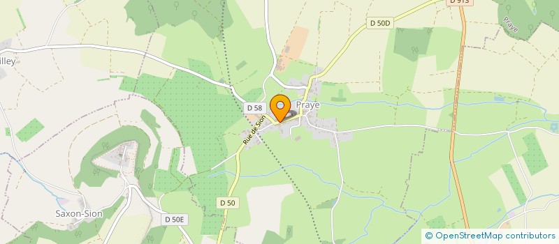 localisation de l'entreprise GFA GRIVEL  PRAYE