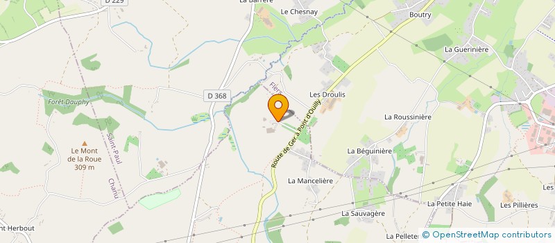 localisation de l'entreprise GFA GUE BRUYERES à LA CHAPELLE-BICHE