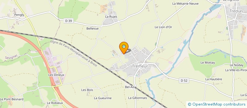 localisation de l'entreprise GFA GUERIN  TREMEUR