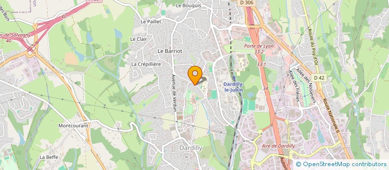 localisation de l'entreprise GFA GUERPILLON A NUELLES  DARDILLY