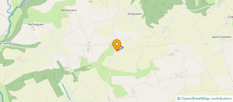 localisation de l'entreprise GFA GUYADER  POULLAOUEN