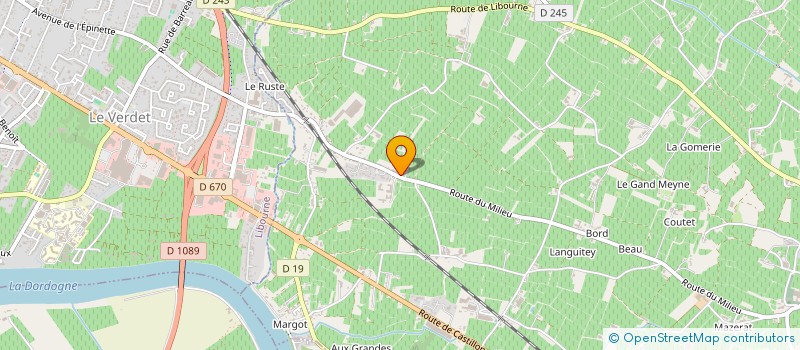 localisation de l'entreprise GFA H.VERHAEGHE  SAINT-EMILION