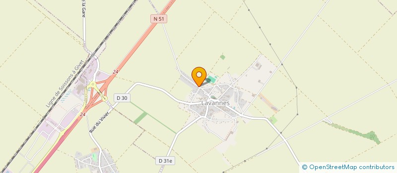 localisation de l'entreprise GFA  HAMEAU DE MERLET  LAVANNES