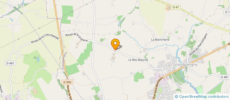 localisation de l'entreprise GFA HANTRAIS  GRANDPARIGNY