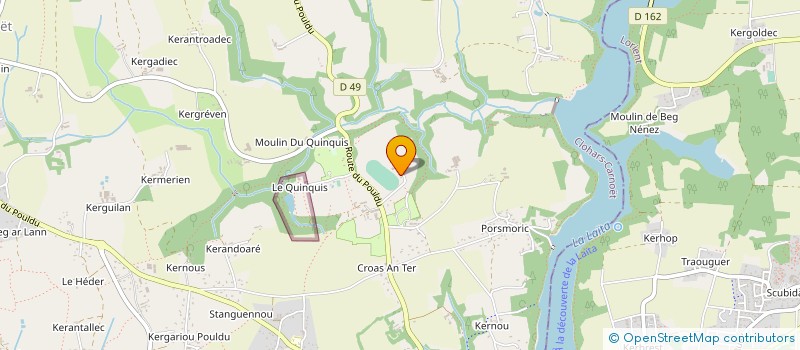 localisation de l'entreprise GFA HARAS DE COTONARD  CLOHARS-CARNOET