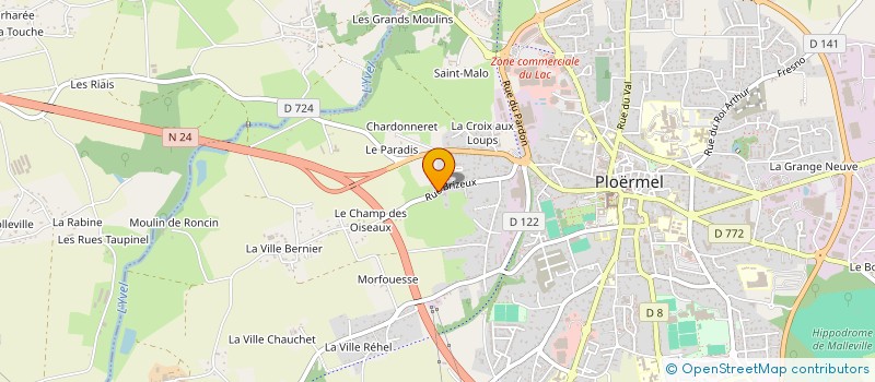 localisation de l'entreprise GFA HAUPAS  LOYAT