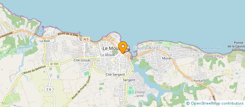 localisation de l'entreprise GFA HAUTEUR POIRIER à LE MOULE