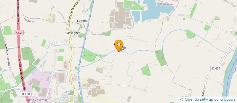 localisation de l'entreprise GFA HELIOS  DAMAZAN