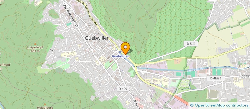 localisation de l'entreprise GFA HELL - CADE  GUEBWILLER