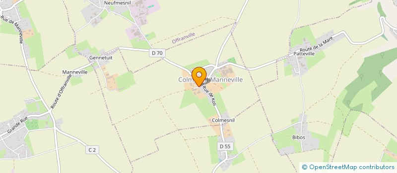 localisation de l'entreprise GFA HENRI IV  COLMESNIL-MANNEVILLE