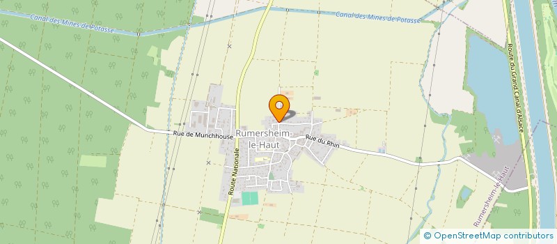 localisation de l'entreprise GFA HENRI WALTER  RUMERSHEIM-LE-HAUT