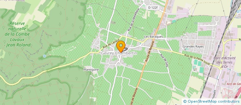 localisation de l'entreprise GFA HERESZTYN-MAZZINI  GEVREY-CHAMBERTIN