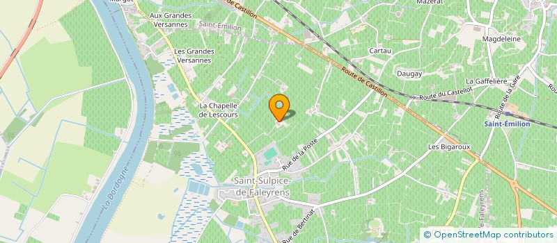 localisation de l'entreprise GFA HERITIERS ESCURE  SAINT-SULPICE-DE-FALEYRENS