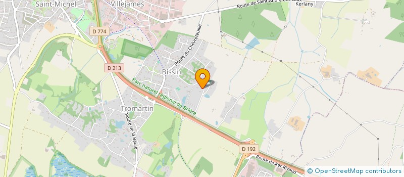 localisation de l'entreprise GFA HERVE LES ROSIERES  GUERANDE