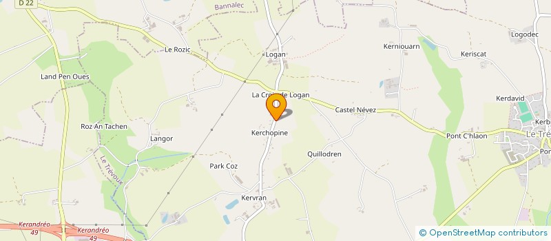 localisation de l'entreprise GFA HINGANT LE NAOUR  LE TREVOUX