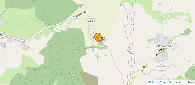 localisation de l'entreprise GFA HINGETEL  FLEVY