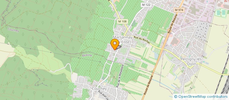 localisation de l'entreprise GFA HUGUENOT à MARSANNAY-LA-COTE