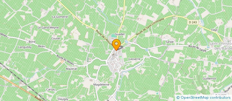 localisation de l'entreprise GFA IEH  SAINT-EMILION