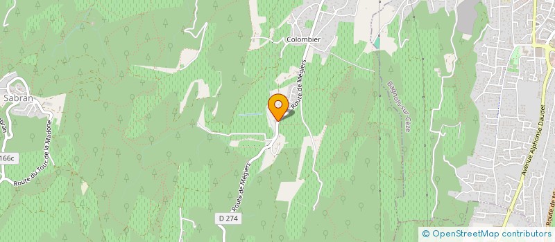 localisation de l'entreprise GFA IMMOBILIERE DU DOMAINE DU MAS DU COLOMBIER  SABRAN