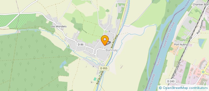 localisation de l'entreprise GFA INES ET FLORENT LAUVERJAT  MENETOU-RATEL