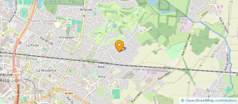 localisation de l'entreprise GFA J DELESALLE à VILLENEUVE-D'ASCQ