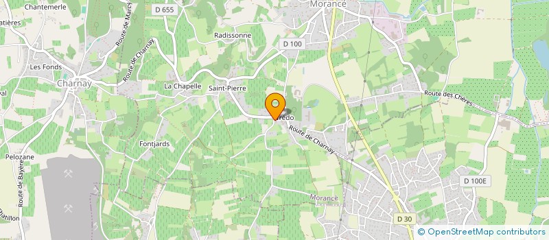 localisation de l'entreprise GFA  J.J.RODET  MORANCE