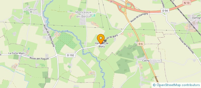 localisation de l'entreprise GFA JAG  MONCEAUX-EN-BESSIN