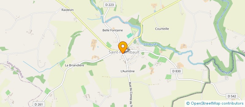 localisation de l'entreprise GFA JAMELOT FAMILY à SAINT-FRAIMBAULT