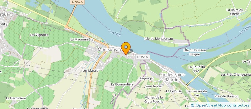 localisation de l'entreprise GFA JAMET ET FILS  MONTSOREAU