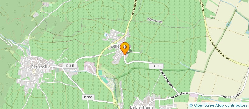 localisation de l'entreprise GFA JEAN-JACQUES BECKER  ZELLENBERG