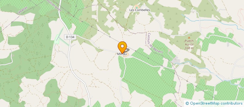 localisation de l'entreprise GFA JEAN LACUGUE DOMAINE DE MILHAU  PUISSERGUIER