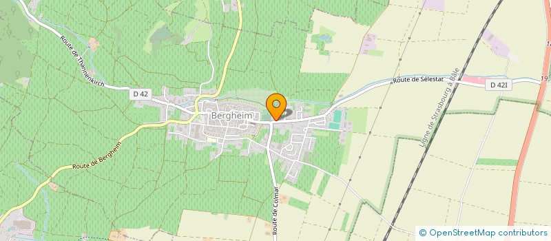 localisation de l'entreprise GFA JEAN MARC BRENDEL  BERGHEIM