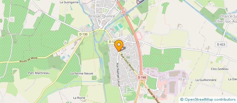 localisation de l'entreprise GFA JEANNE ET GILBERTE GOUIN  BRISSAC LOIRE AUBANCE