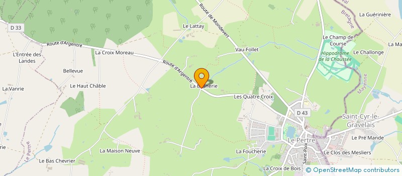 localisation de l'entreprise GFA JEUSSELIN  ETRELLES