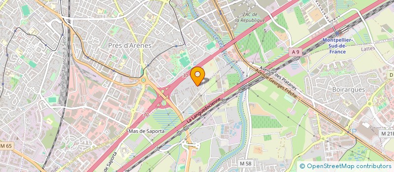 localisation de l'entreprise GFA JJM à LATTES