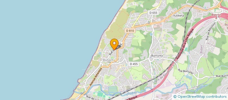 localisation de l'entreprise GFA JLPB  BIDART