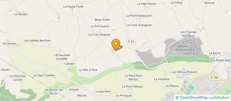 localisation de l'entreprise GFA JOUAN  PLENEE-JUGON